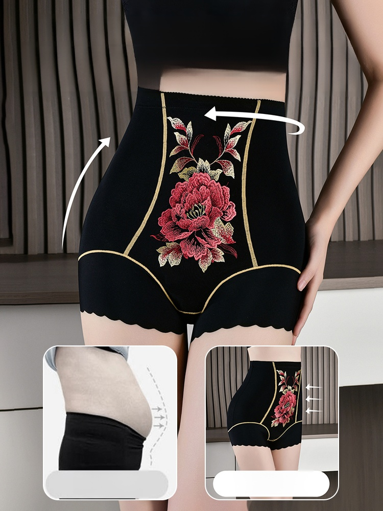藏肚顯瘦復古美褲，重現古典優雅！復古刺繡高腰收腹褲，溫柔雕塑腰線，展現自信女人味