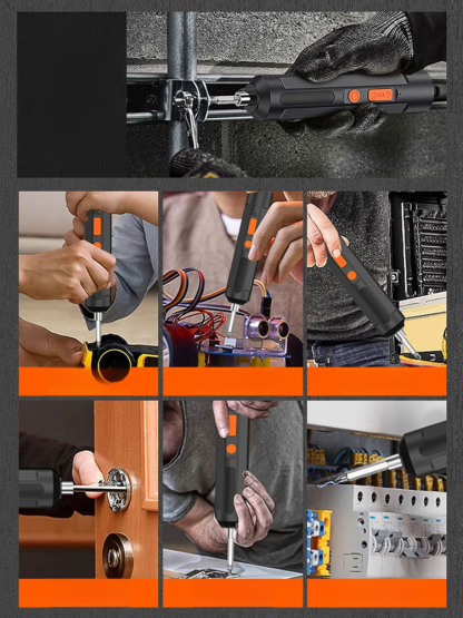 居家DIY必備神器，升級強勁扭力！萬能電動螺絲刀套組，從家具到3C，輕鬆維修不求人，一把抵多把！無論是組裝家具、修理電器，還是興趣創作，這套萬能工具都能讓您工作效率倍增，享受DIY樂趣。