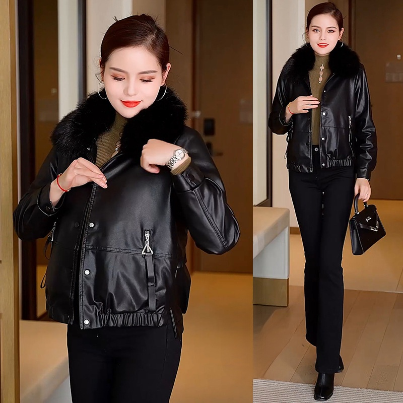 寒流來襲不再怕冷。加絨加厚皮衣具備強效防風與內層蓄熱功能，一件抵多件，俐落挺版設計適合機車通勤與休閒場合。