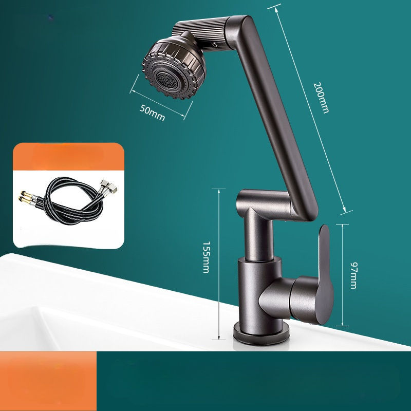 1080°機械手臂旋轉水龍頭