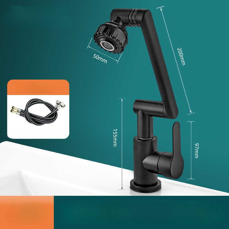 1080°機械手臂旋轉水龍頭