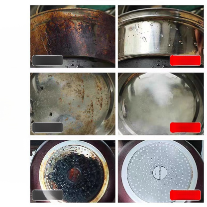 逆天好用！ 清潔界的黑科技來了！不鏽鋼清潔除銹啫咖哩，除鏽 + 去污 + 養護三效合一，頑固焦黑一塗自動分解，擦完像新鍋一樣亮，不傷手不傷鍋