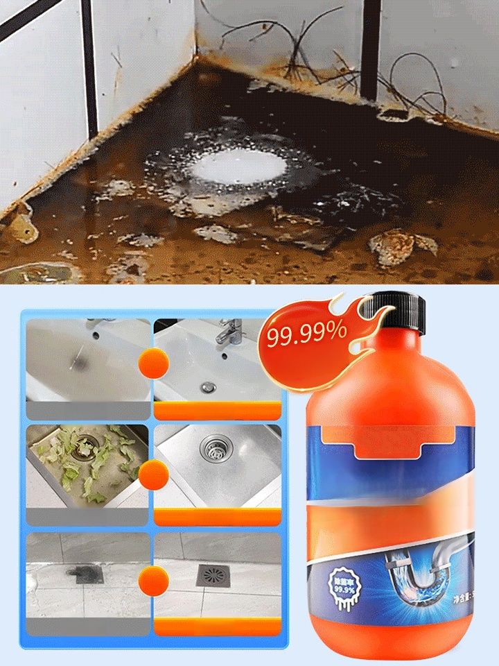 🚿【奈米泡沫消毒除臭管道清潔劑，勁爆來襲！ 】奈米顆粒和強勁泡沫瞬間分解油脂污垢！ 99%除蟲+97%殺菌。安全無害，同時保持管道清潔！