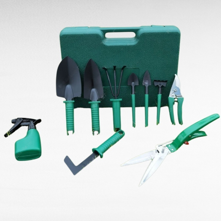 園藝工具套裝花園用具鏟耙鍬剪噴壺十件套