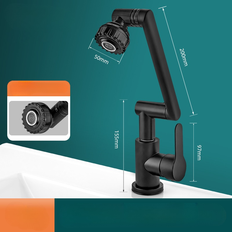 1080°機械手臂旋轉水龍頭