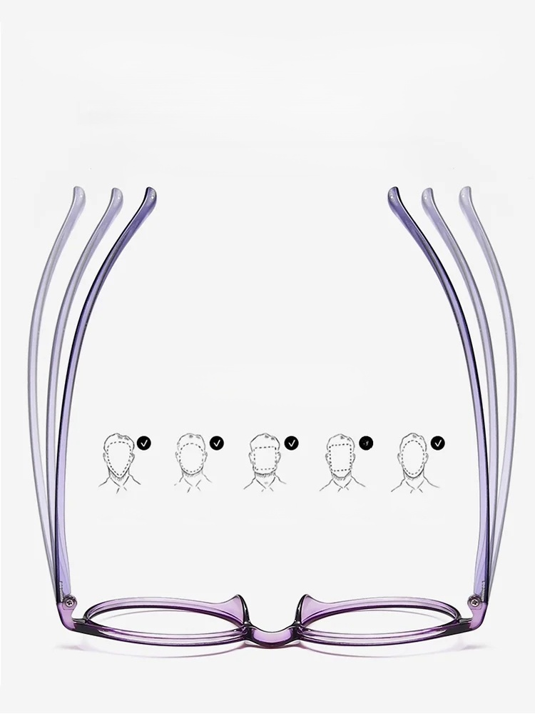 超輕材質，即使戴一整天也不會壓迫鼻子。 📈 近視、中視、遠視漸進式眼鏡。不用瞇著眼睛看手機，世界清晰無比。 😂