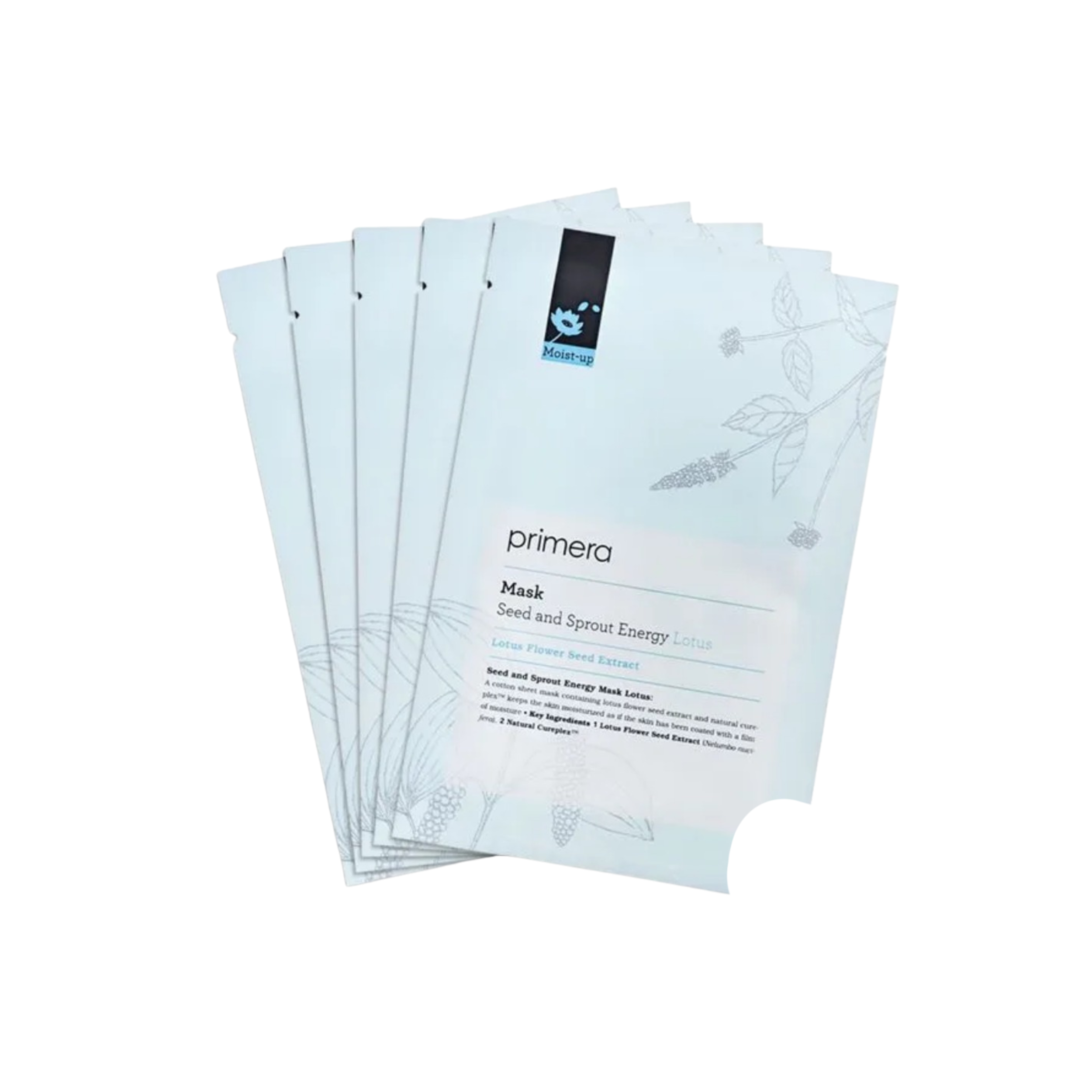 primera-*【5片】蓮花籽保濕抗氧化有機純棉面膜 (20ml)(8809643072113)[平行進口]