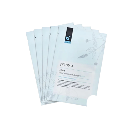 primera-*【5片】蓮花籽保濕抗氧化有機純棉面膜 (20ml)(8809643072113)[平行進口]