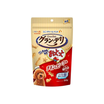 unicharm-*狗狗魚仔餅 - 雞肉牛肉味 50g(4520699686720)[平行進口]