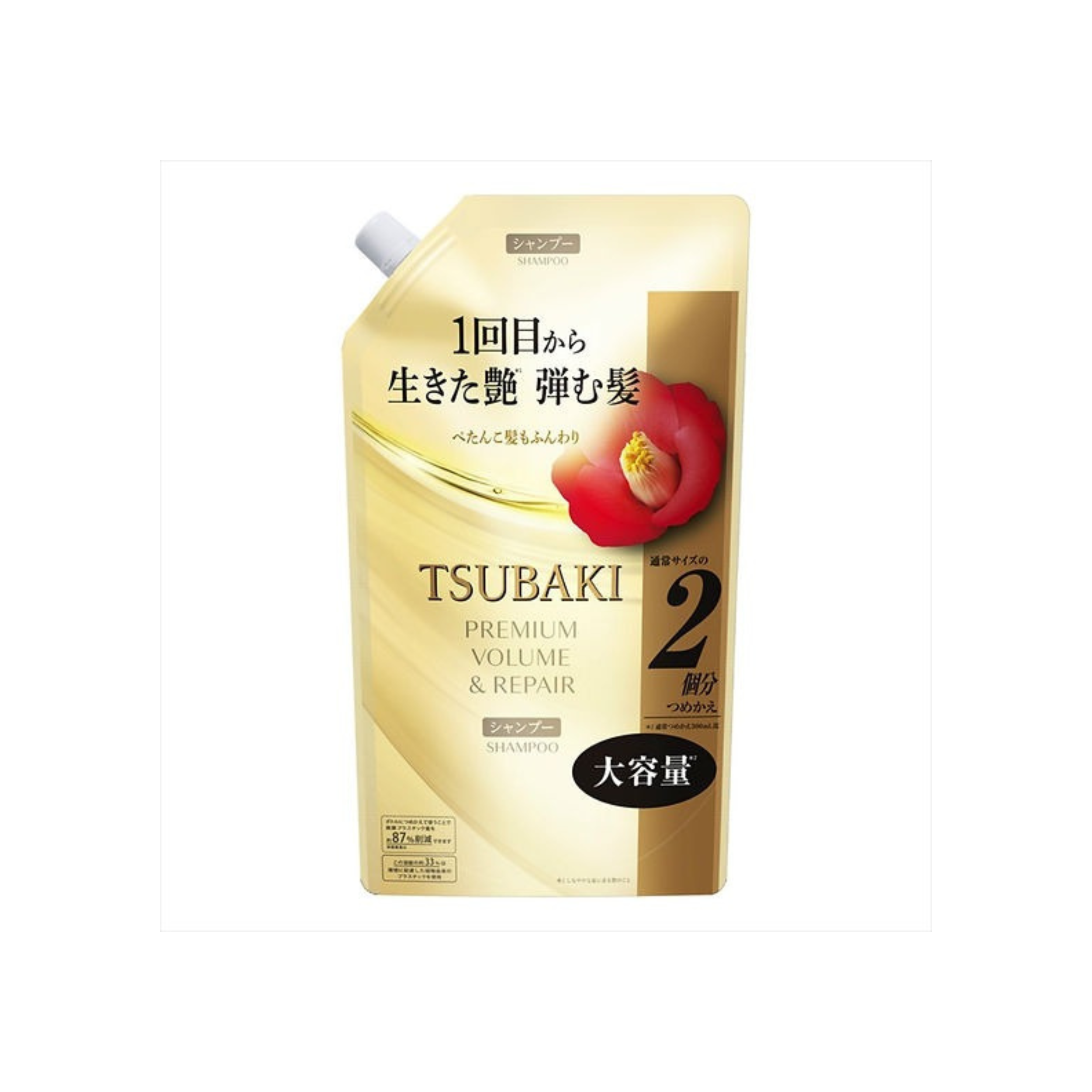 TSUBAKI-*山茶花極致修護柔潤洗髮水 洗頭水 補充裝 600ml(4550516487254)[平行進口]