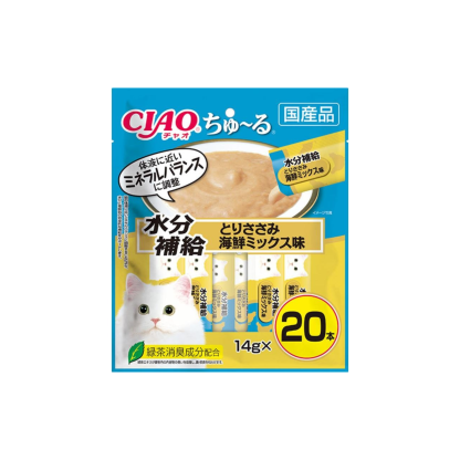 CIAO-*(20條)雞肉海鮮混合風味精選貓條 14g(4901133719431) [平行進口]