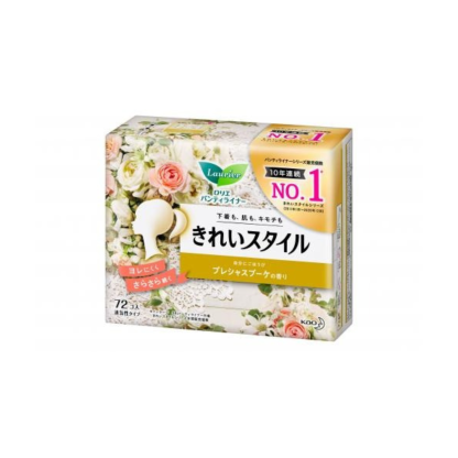 樂而雅-*[日版]【花果香(橙色)72枚入】LAURIER樂而雅1mm完全風格透氣護墊14cm(4901301306265)[平行進口]