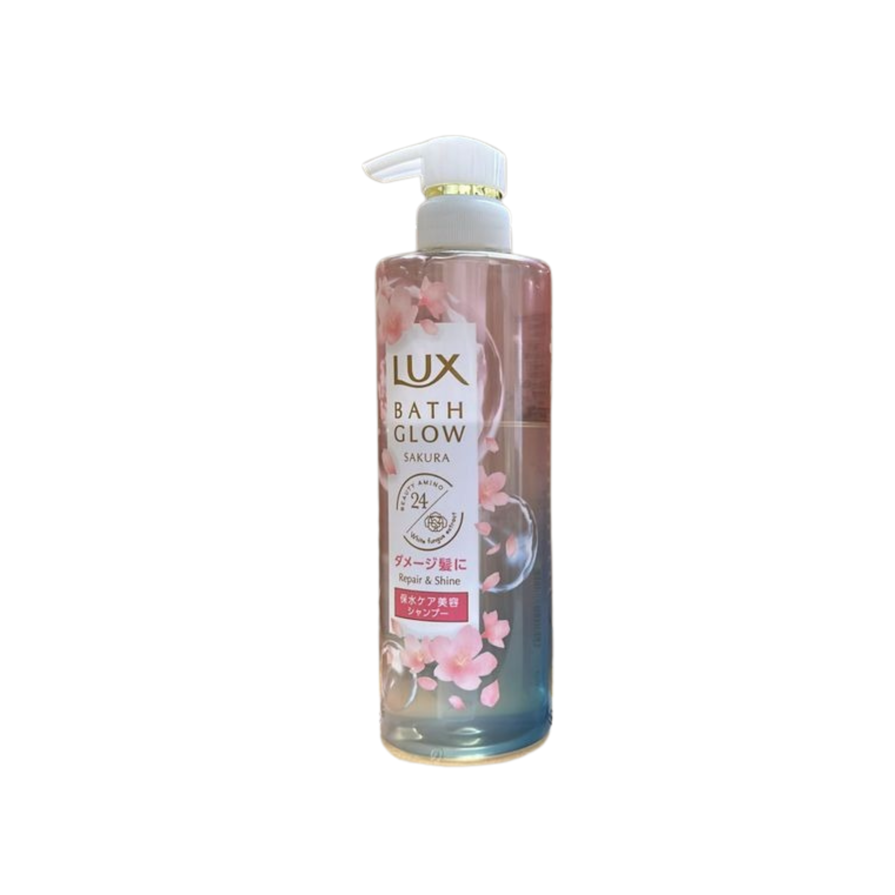 LUX-*【落單前注意400g 】『實物見下圖』髮の水亮瓶 保水美容修護光澤洗髮水 洗頭水 櫻花限定版 (4902111777115)[平行進口]