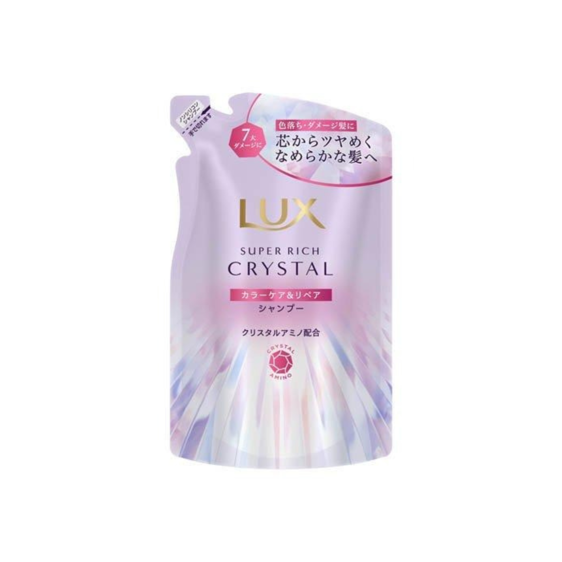 LUX-*日版[護色聚光]極輕光護膜洗髮水/洗頭水 補充裝 300g(4902111778891)[平行進口]洗髮精