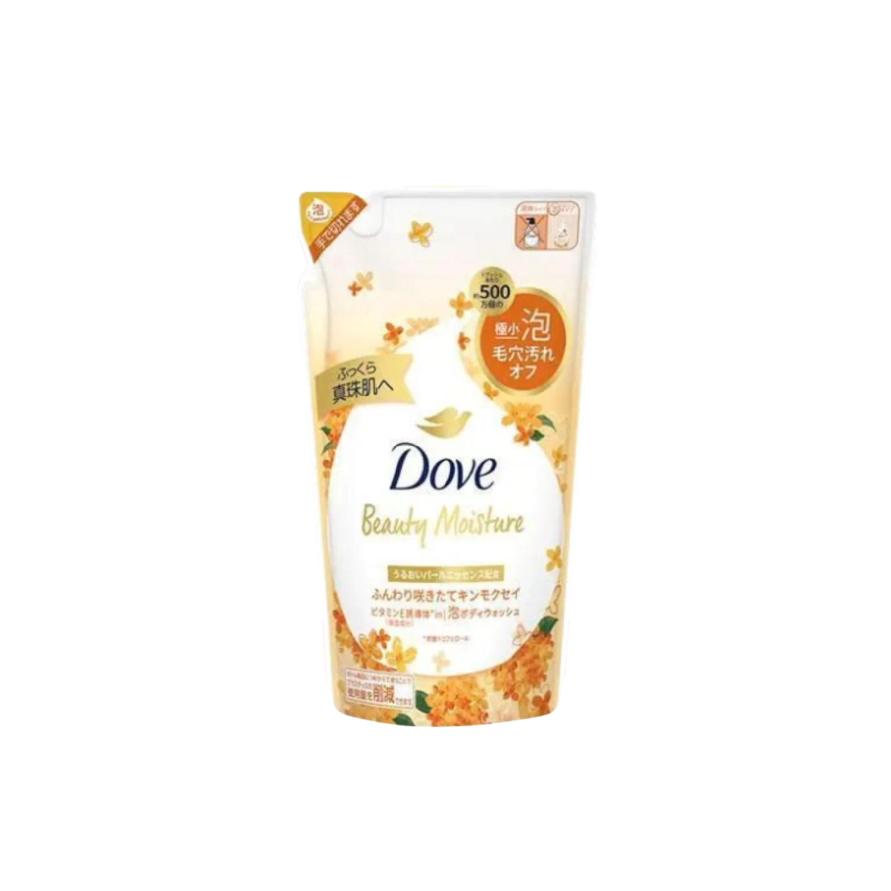 多芬-*[日版]桂花保濕潤膚泡沫沐浴露 補充裝 430g(4902111779874)[平行進口]