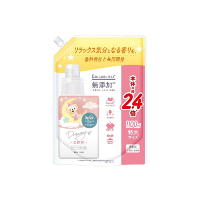 熊寶貝-*Fafa Story Dreamy 無添加 嬰兒可用 柔軟劑 花香味 補充裝 1100ml(4902135670393)[平行進口]