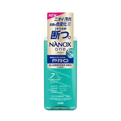 獅王-*[綠-消臭+洗淨]Nanox One 納米樂濃縮抗菌洗衣液640g (4903301350767)[平行進口]
