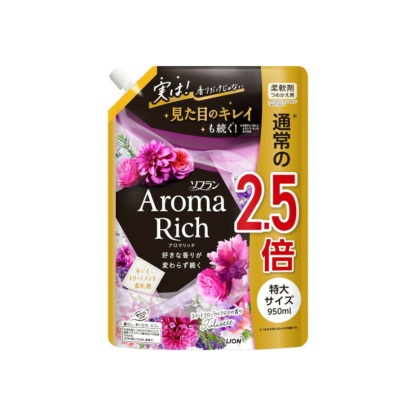獅王-*[牡丹] Amora Rich 柔順劑補充裝 950ml (4903301353218)[平行進口]