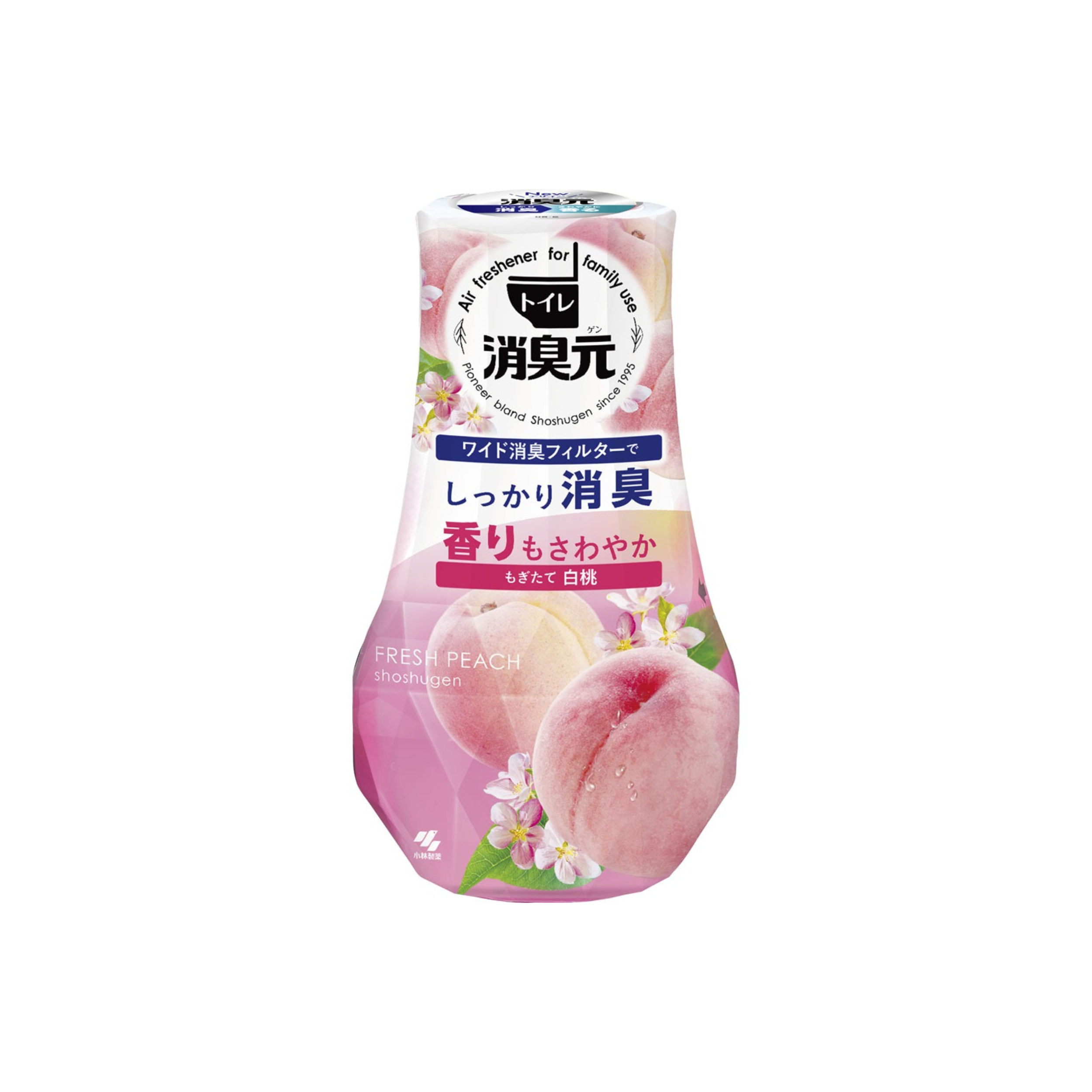 小林製藥-*廁所用除臭劑 白桃香消臭元400ml(4987072029640) [平行進口]