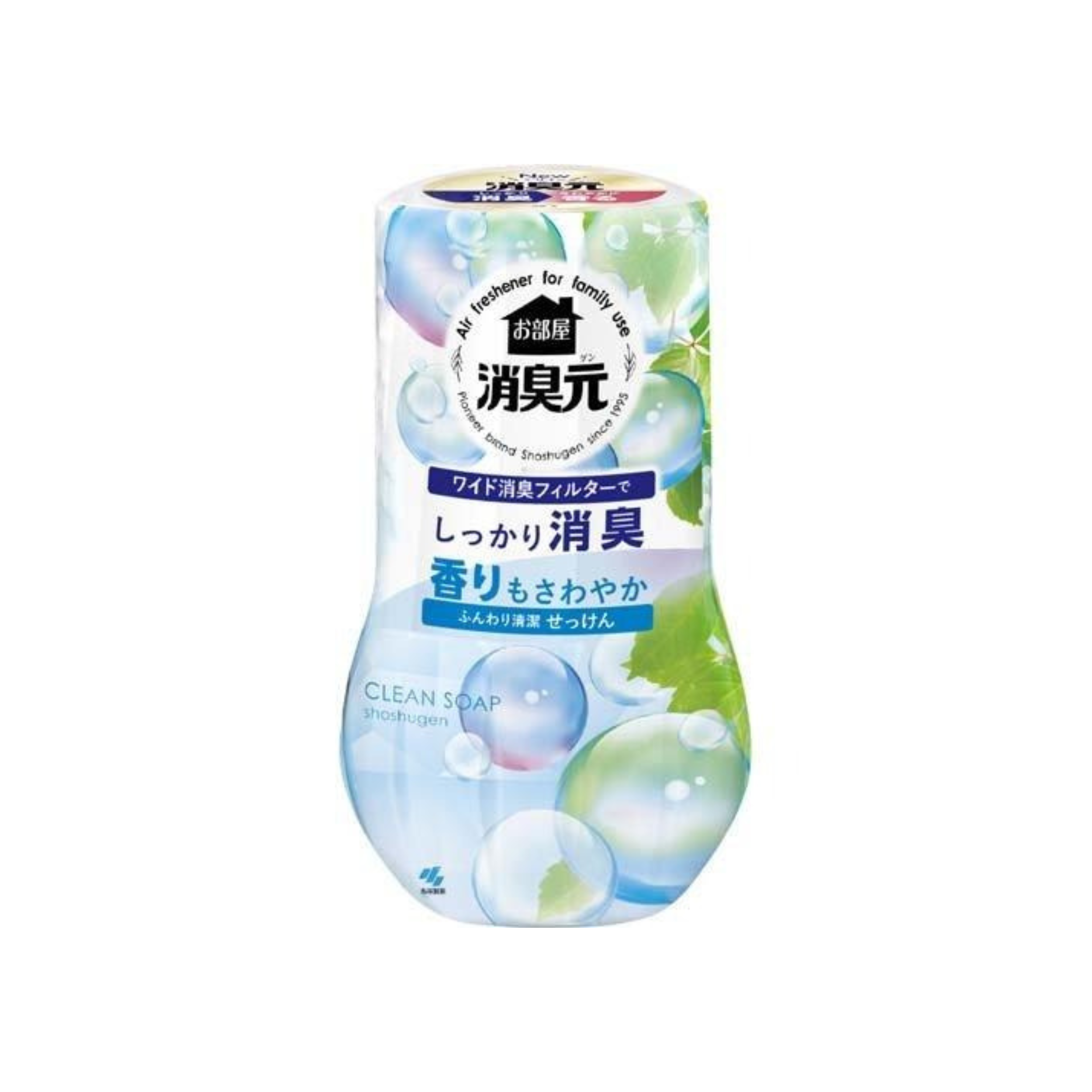 小林製藥-*(清爽肥皂香) 室內部屋用芳香劑 清新劑消臭元400ml(4987072068946)[平行進口]