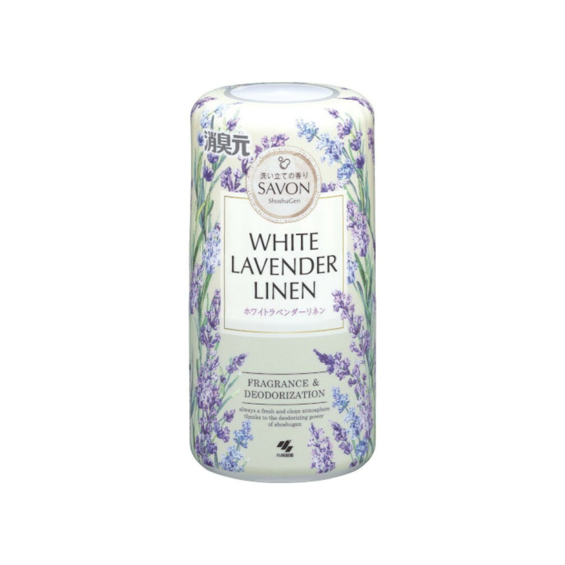 小林製藥-*[白色薰衣草亞麻香]消臭元 Savon 室內芳香劑 400ml(4987072096697)[平行進口]