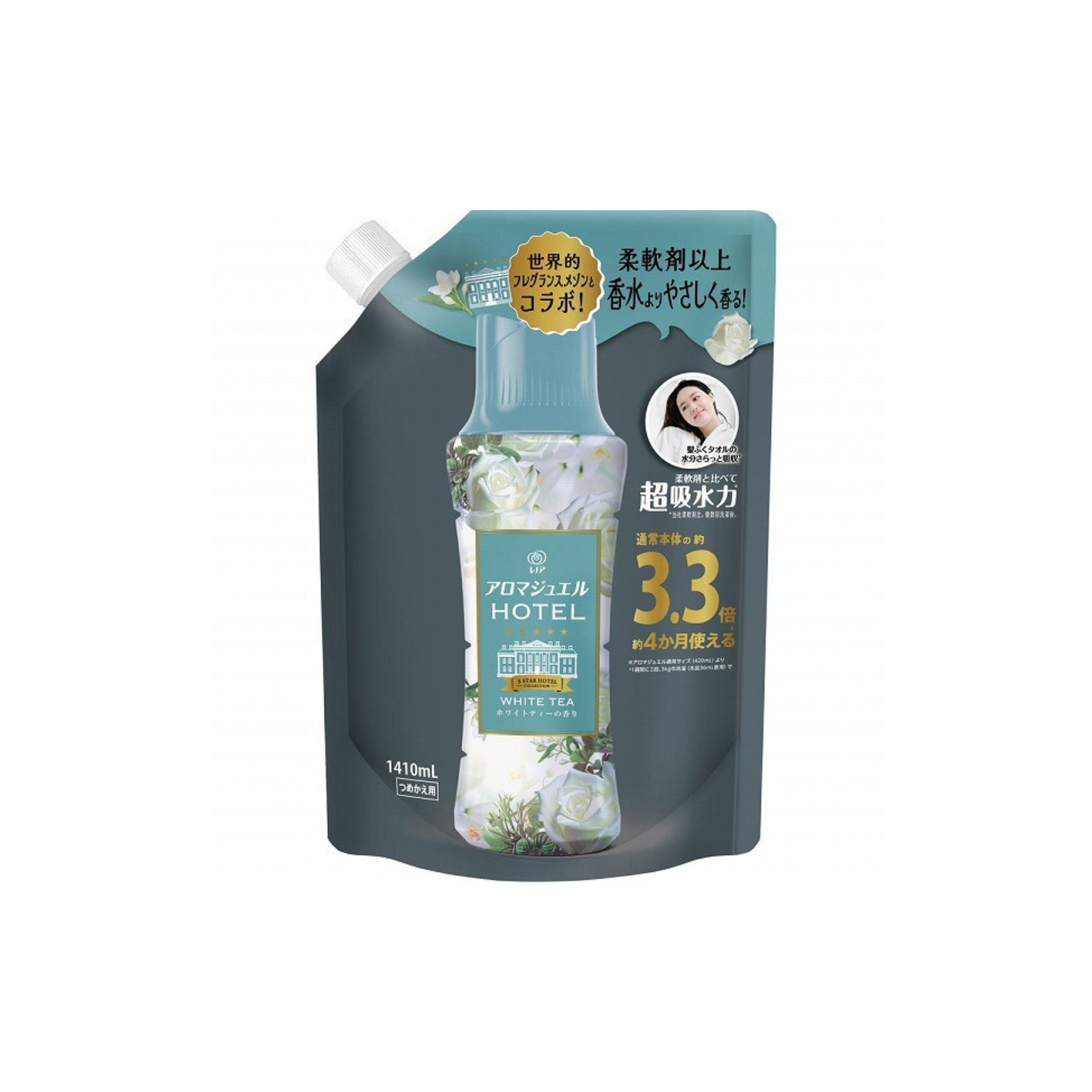 Lenor-*[白茶香]Lenor Happiness 香氛柔順洗衣珠 補充裝 1410ml(4987176228697)[平行進口]