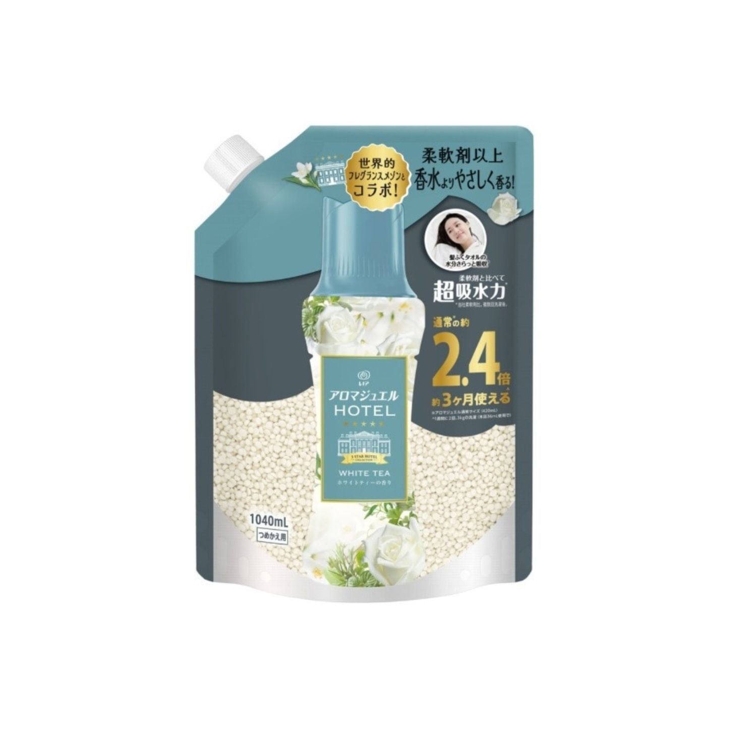 Lenor-*[白茶香]Lenor Happiness 香氛柔順洗衣珠 補充裝 1040ml(4987176228741)[平行進口]