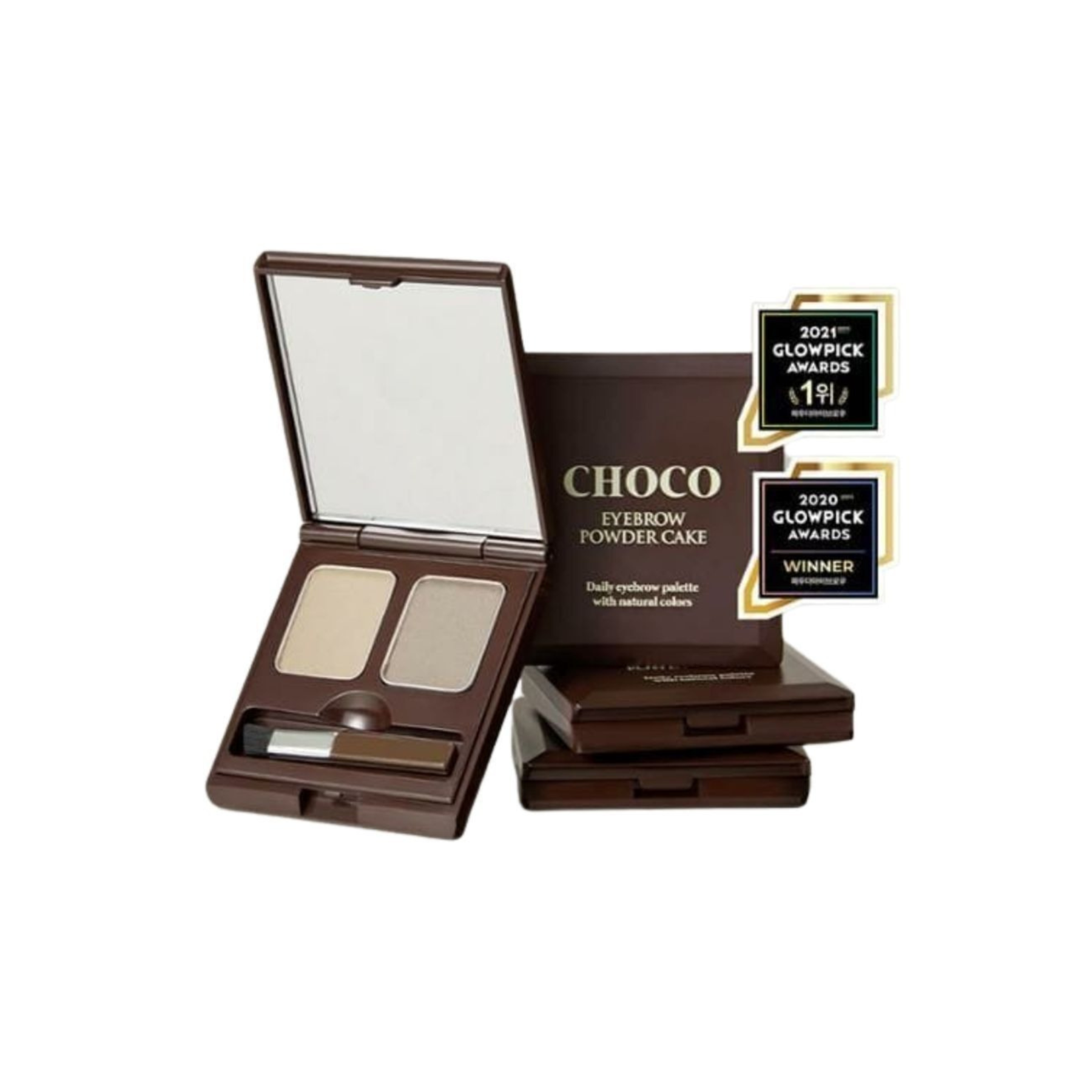 SKINFOOD-*【#01 Gray Khaki Black】巧克力眉粉餅(809032674829)[平行進口]