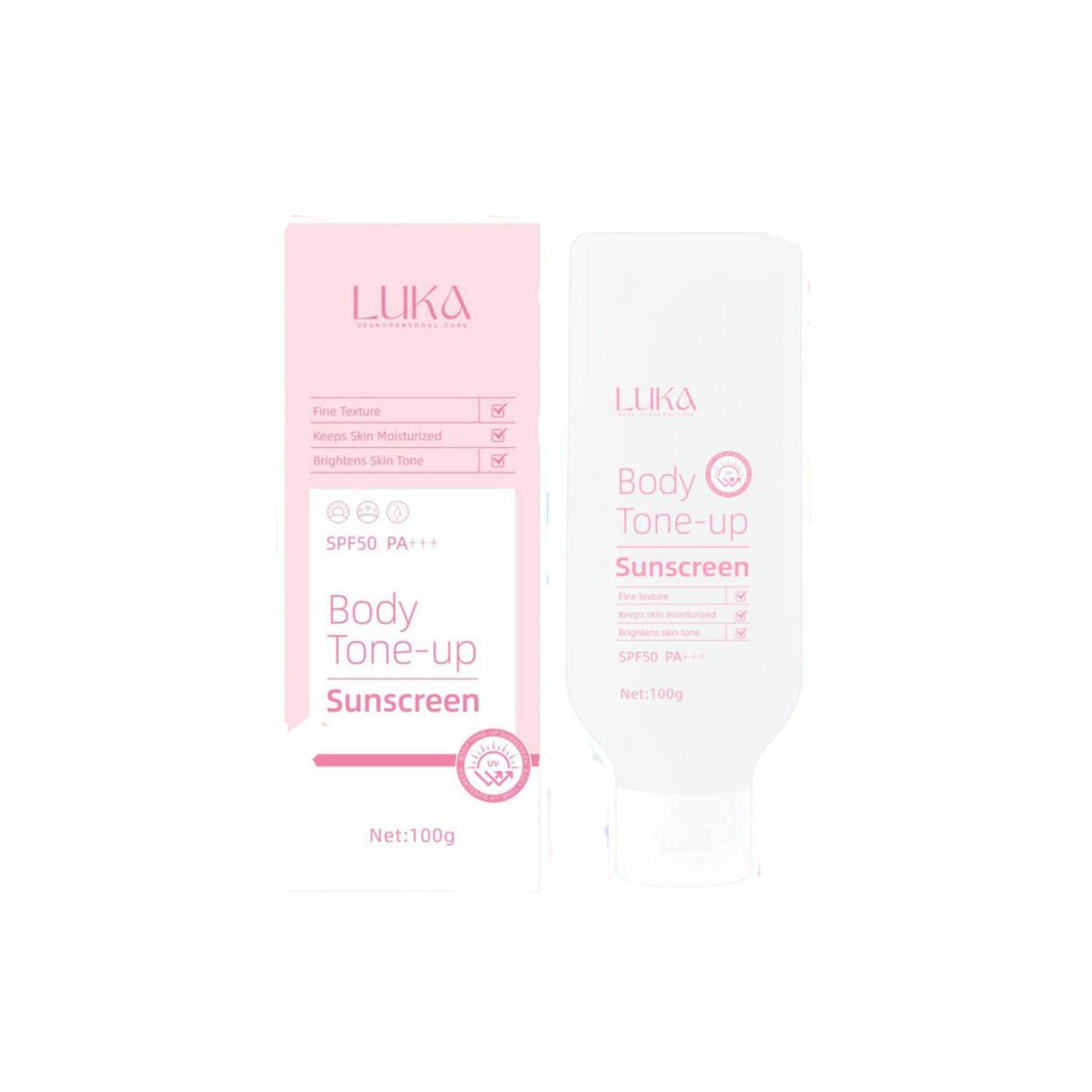 Dear Luka-*[身體素顏霜] 雙重防曬素顏乳霜 SPF50 PA+++ 100g (8800259550194)[平行進口]
