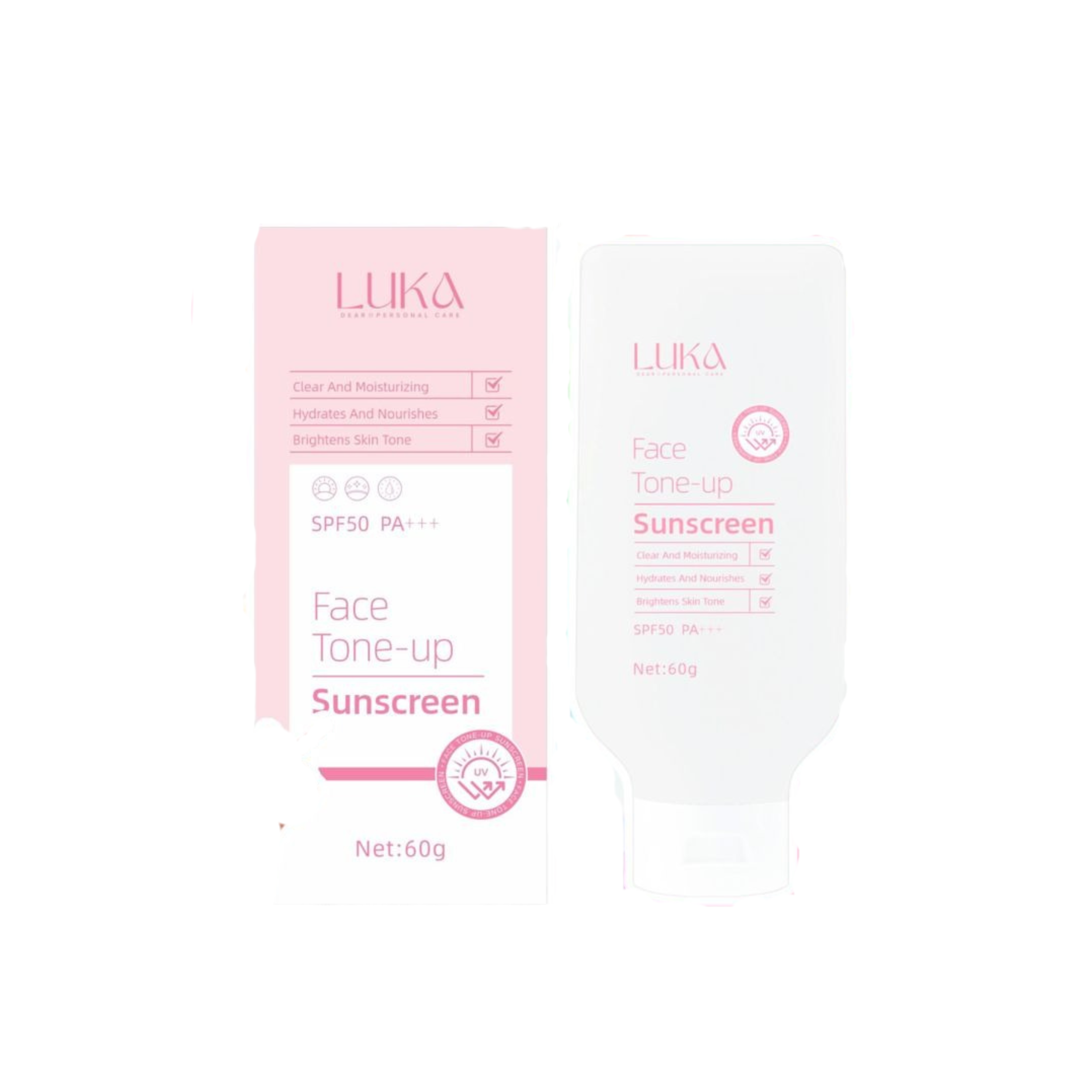 Dear Luka-*[面部素顏霜] 雙重防曬素顏乳霜 SPF50 PA+++ 60g (8800259550200)[平行進口]
