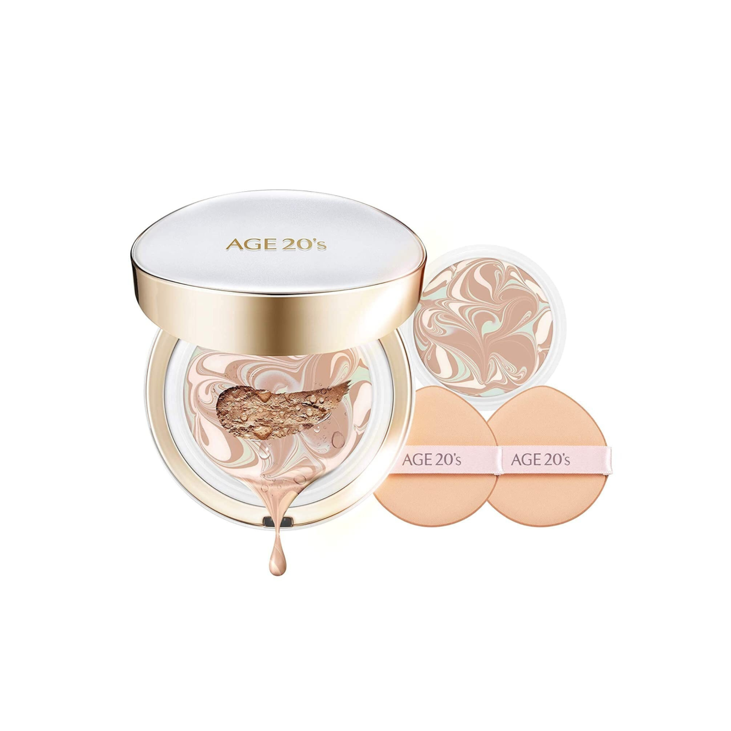 Age 20's-*【白盒】#21 亮白色 持久遮瑕精華氣墊14g*2 (8801046306536)[平行進口]