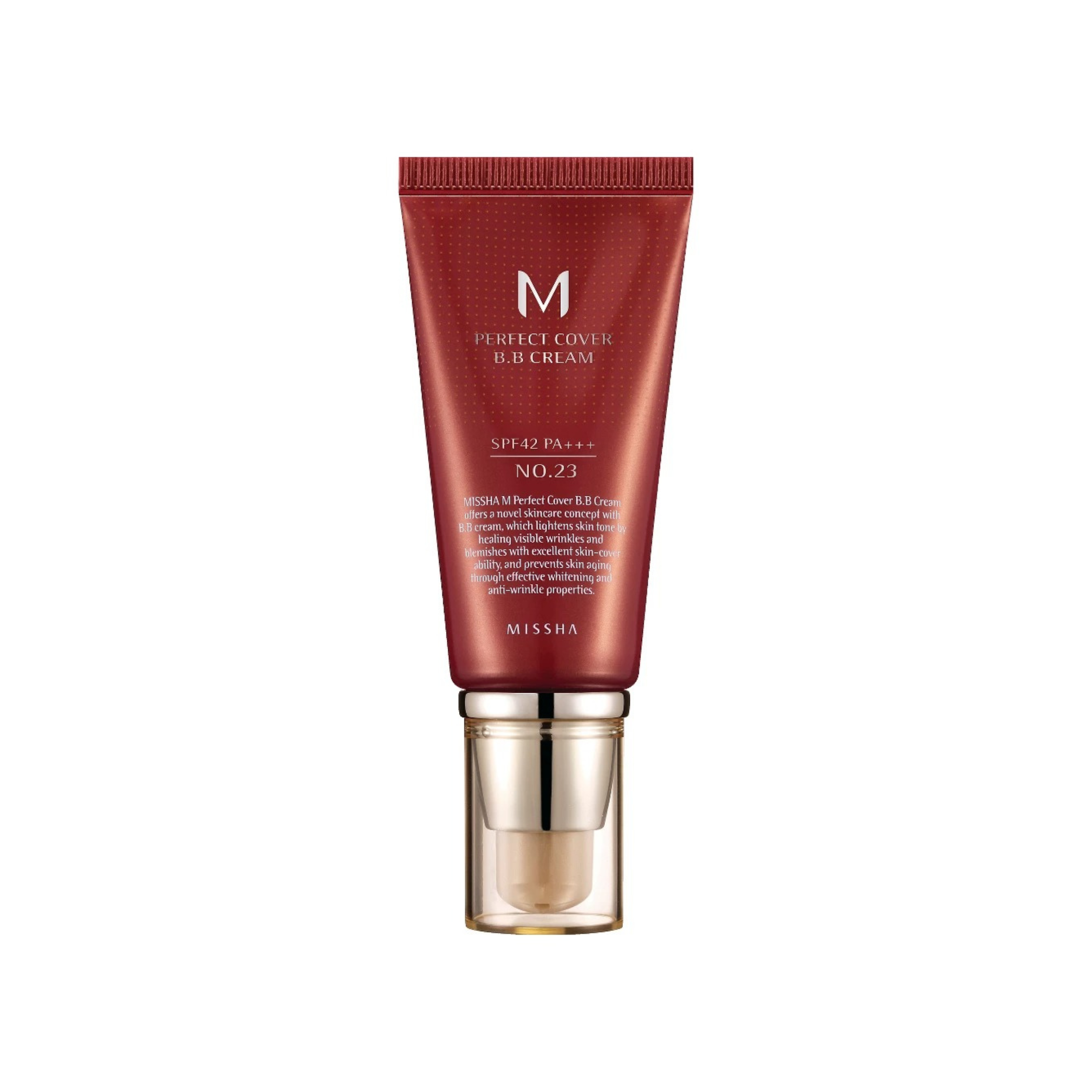 Missha-*謎尚完美亮白抗皺遮瑕防曬隔離粉底液BB霜SPF42 PA+++ (#23) 50ml(8806333353736)[平行進口]