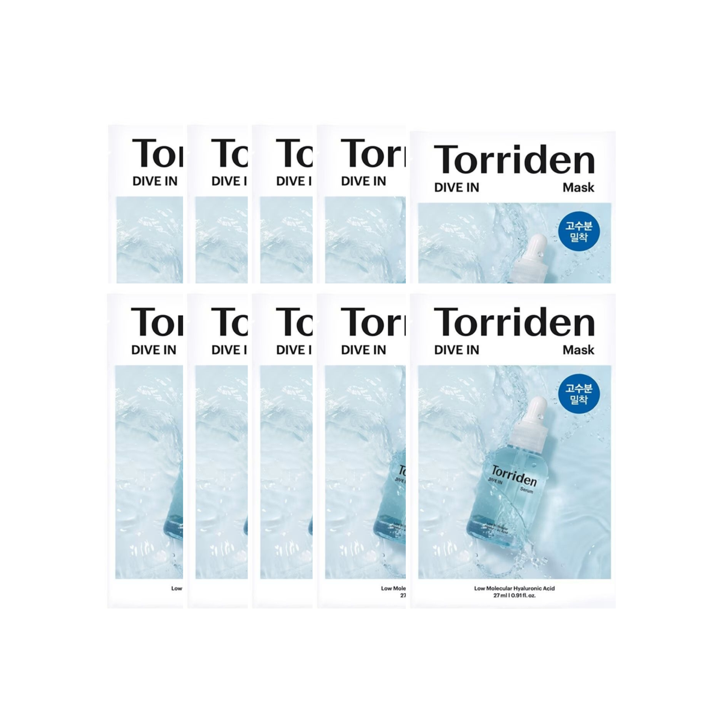 Torriden-*(10片)低分子透明質酸保濕面膜 27ml (8809504742865)[平行進口]