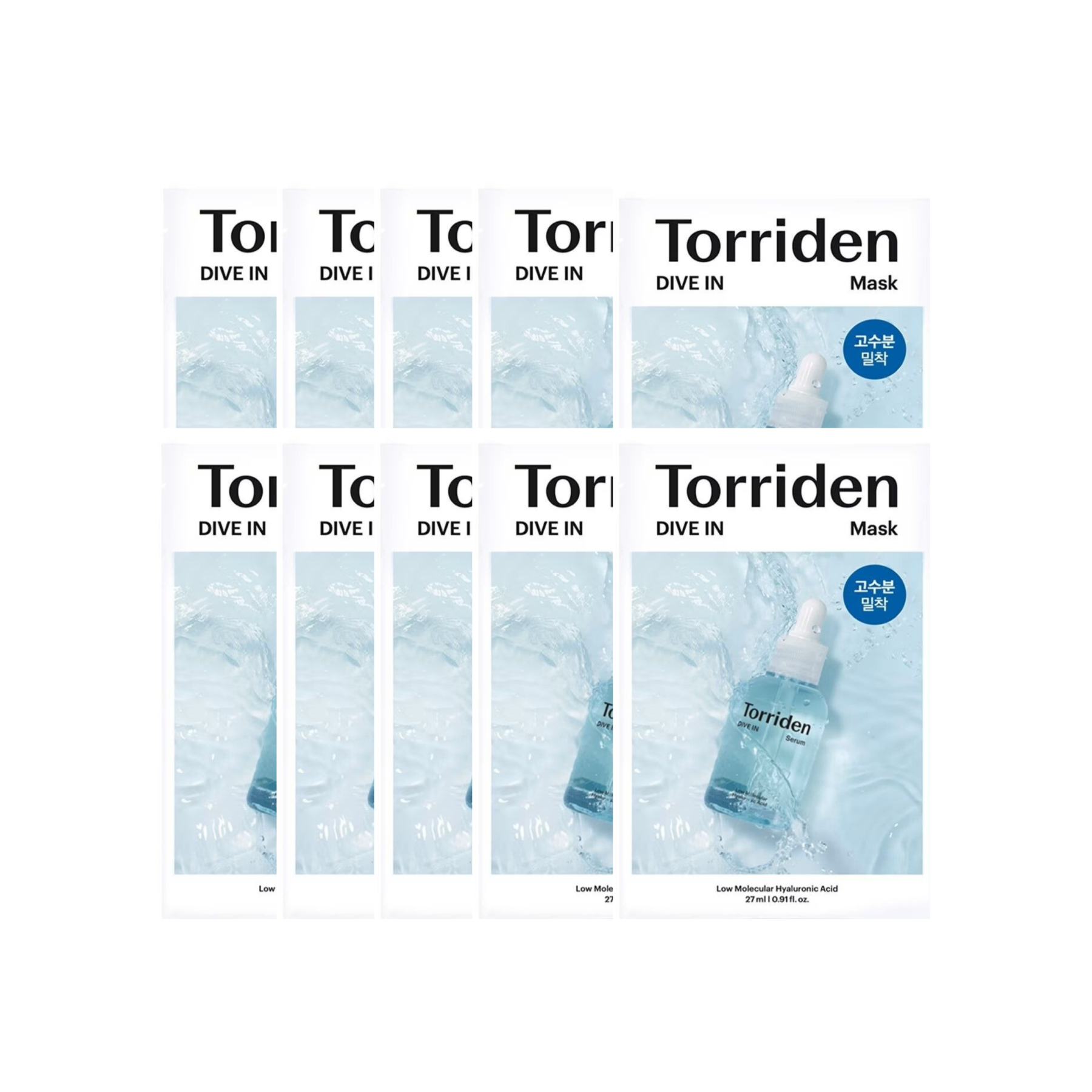 Torriden-*(10片)低分子透明質酸保濕面膜 27ml (8809504742865)[平行進口]