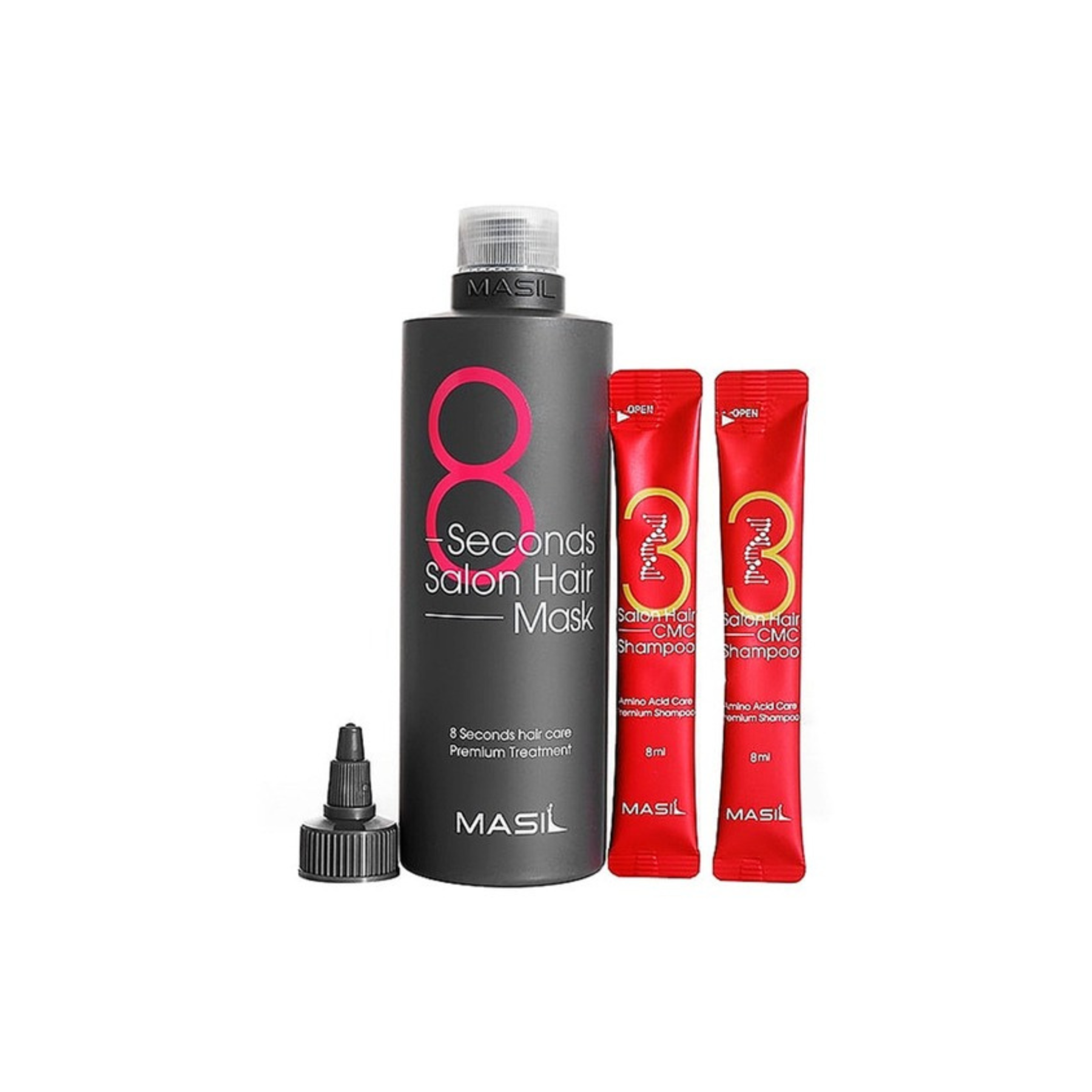 Masil-*沙龍級8秒護髮髮膜350ml特別套裝(8809744060125)[平行進口]