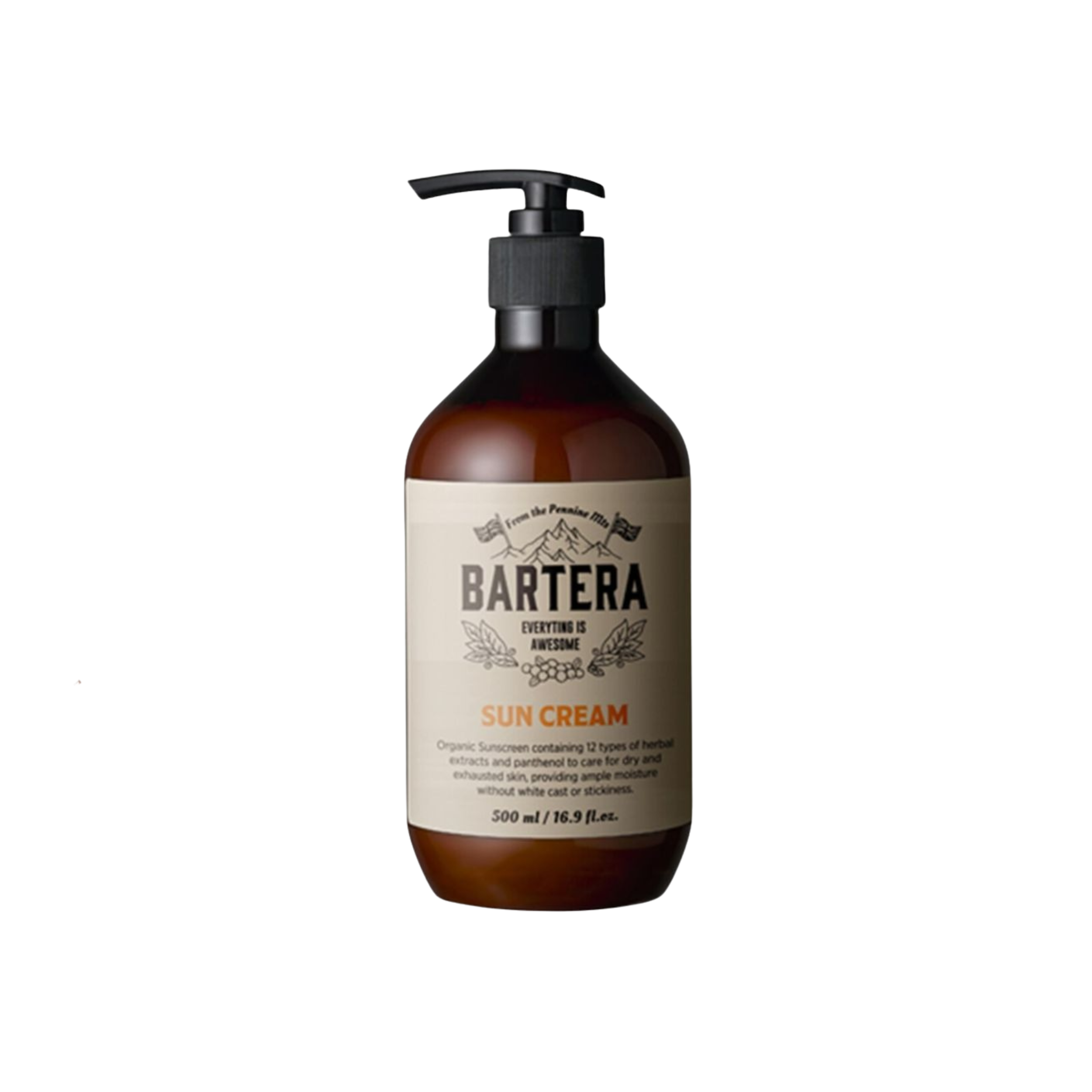 BARTERA-*(草本萃取)防曬乳霜SPF50+/PA++++ 500ml(8809962370860)防晒[平行進口]