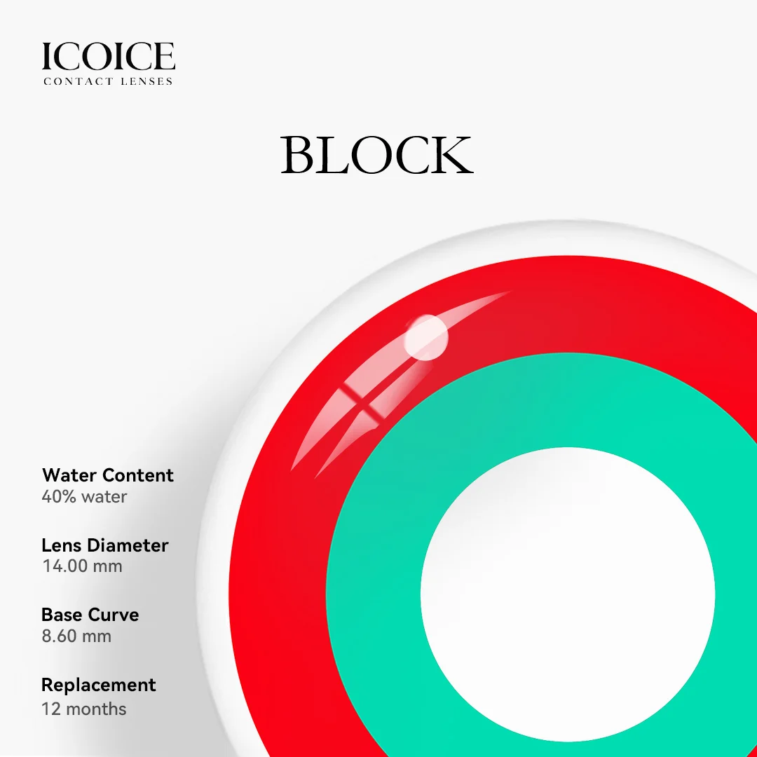 ICOICE Block Red & Green | 1 Year