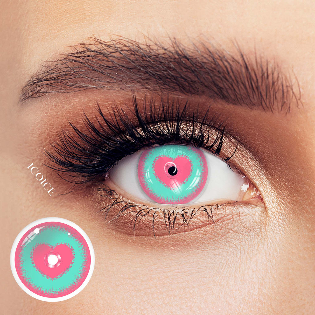 ICOICE Pink Green Heart | 1 Year
