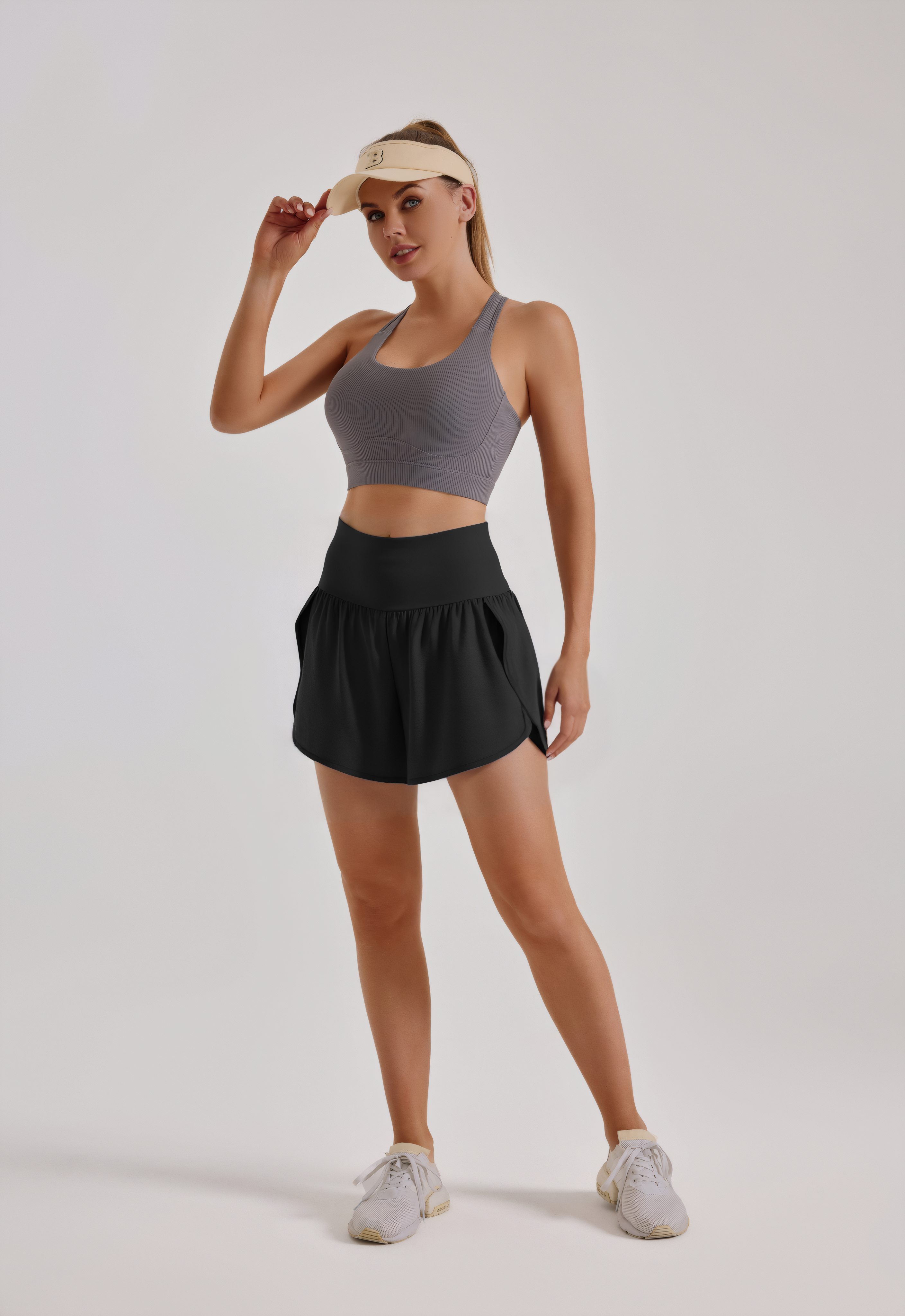 Back waist pocket quick dry shorts