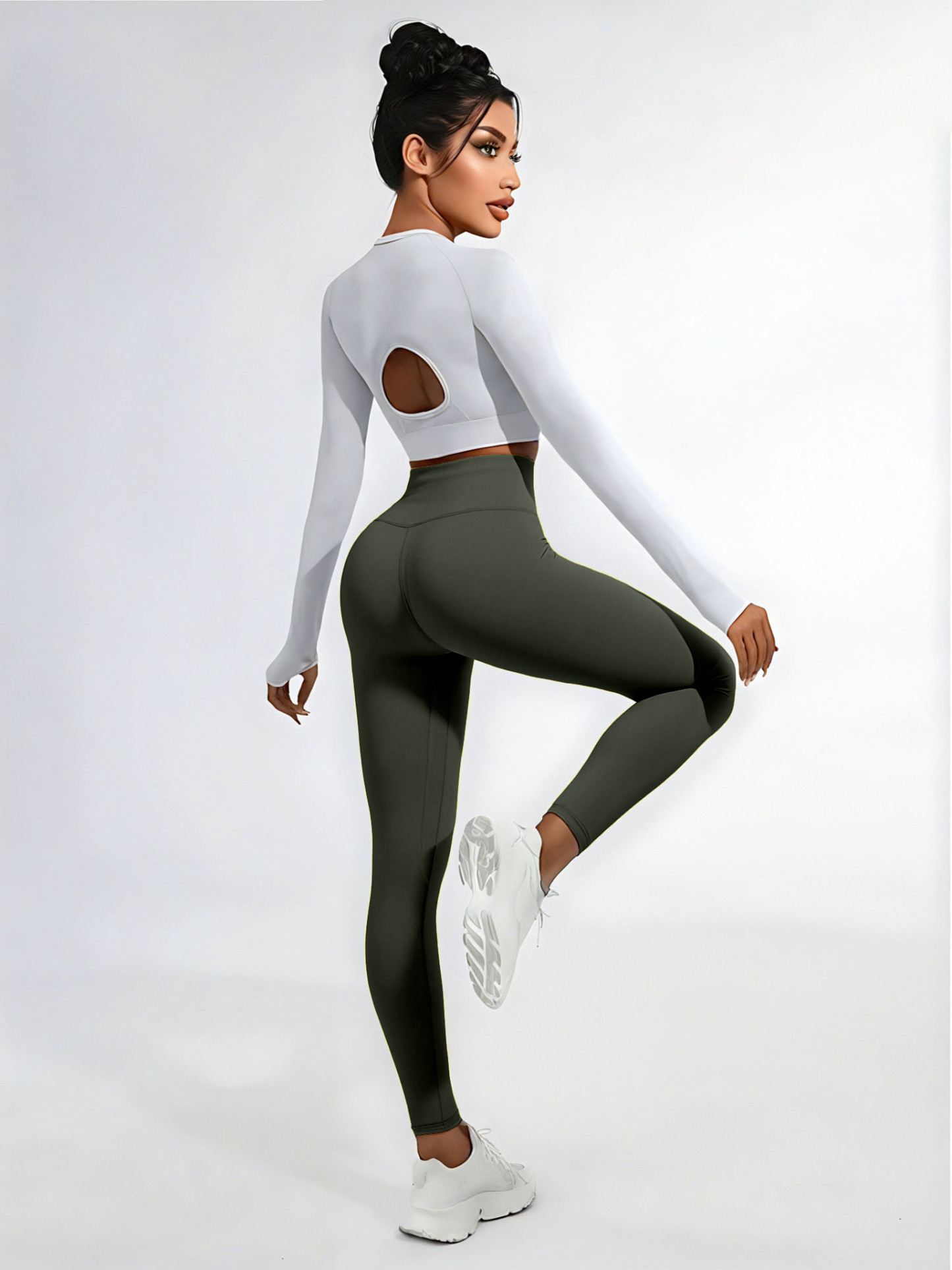 Sticky elastic yoga pants