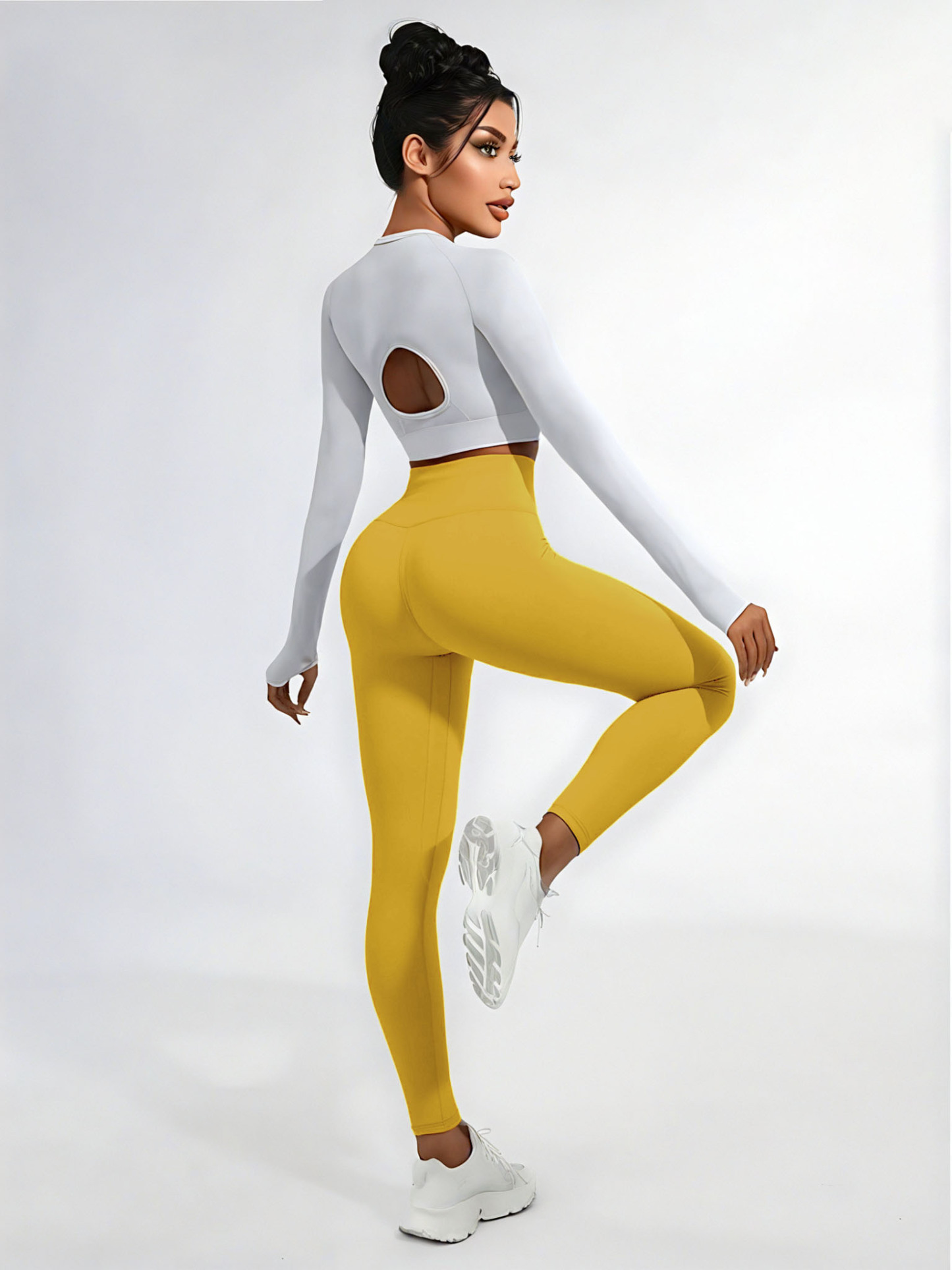 Sticky elastic yoga pants