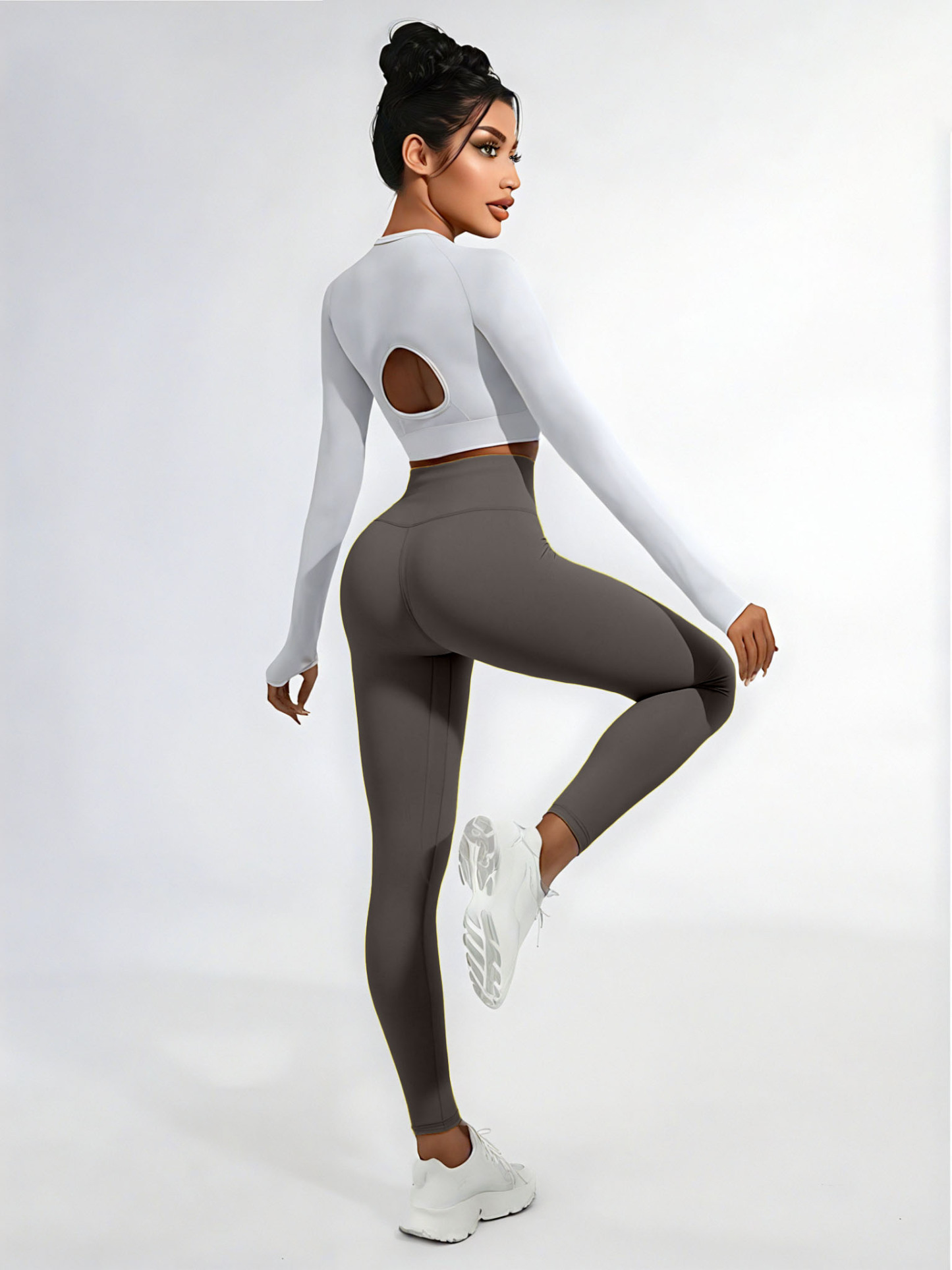 Sticky elastic yoga pants