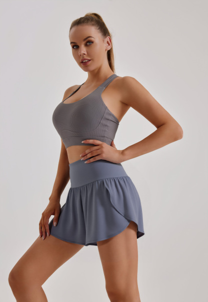 Back waist pocket quick dry shorts