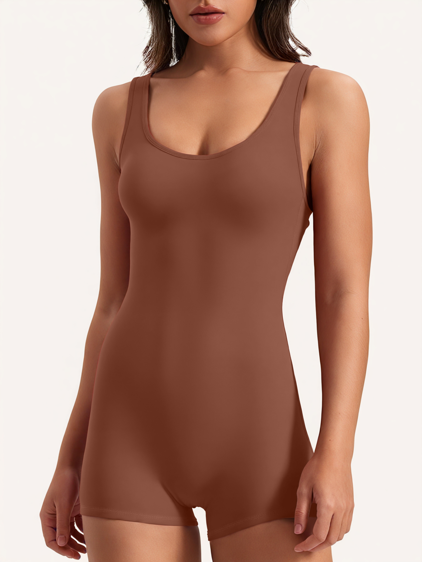 Back cross one-piece shorts