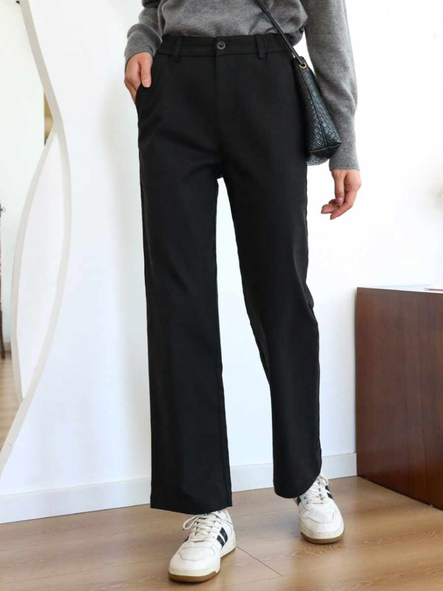 「身長150cm向け」レディーススリム見えゆったり9分丈パンツ-Sodemai