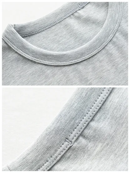 ミニマルな抗菌ノンアイロン半袖Tシャツ