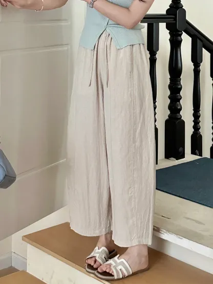 ゆったりカジュアルなワイドパンツ