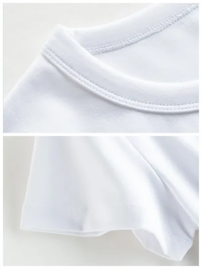 ミニマルな抗菌ノンアイロン半袖Tシャツ