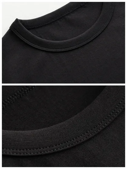 ミニマルな抗菌ノンアイロン半袖Tシャツ