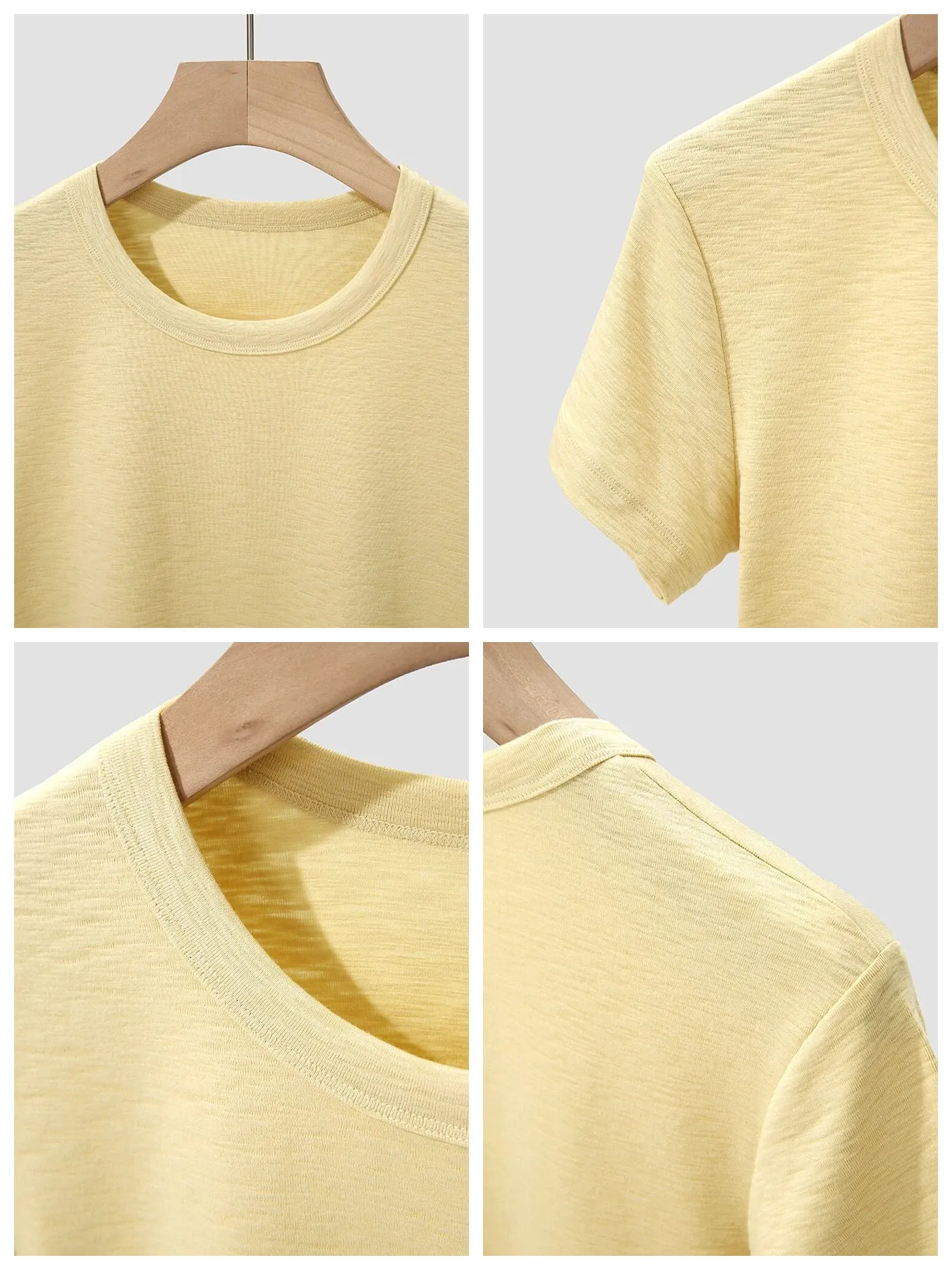 接触冷感快適なコットンモダールシルク混多機能半袖Tシャツ